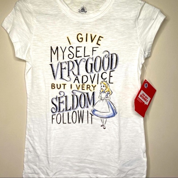 Alice In Wonderland Disney Short Sleeve Tee Size X Small - Picture 1 of 4